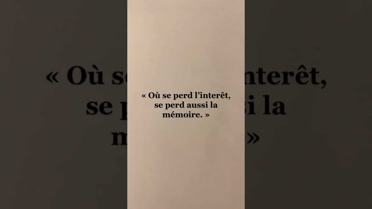 Citations sur la memoire