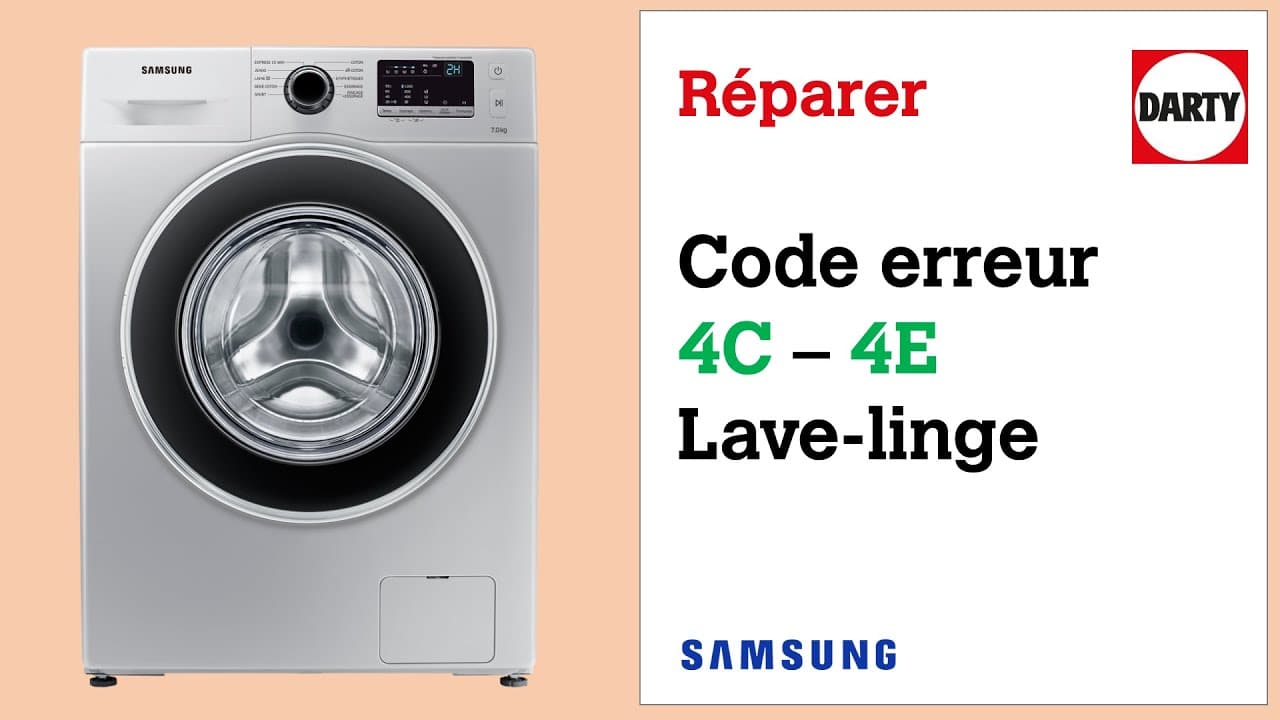 Erreur 4C Lave Linge Samsung