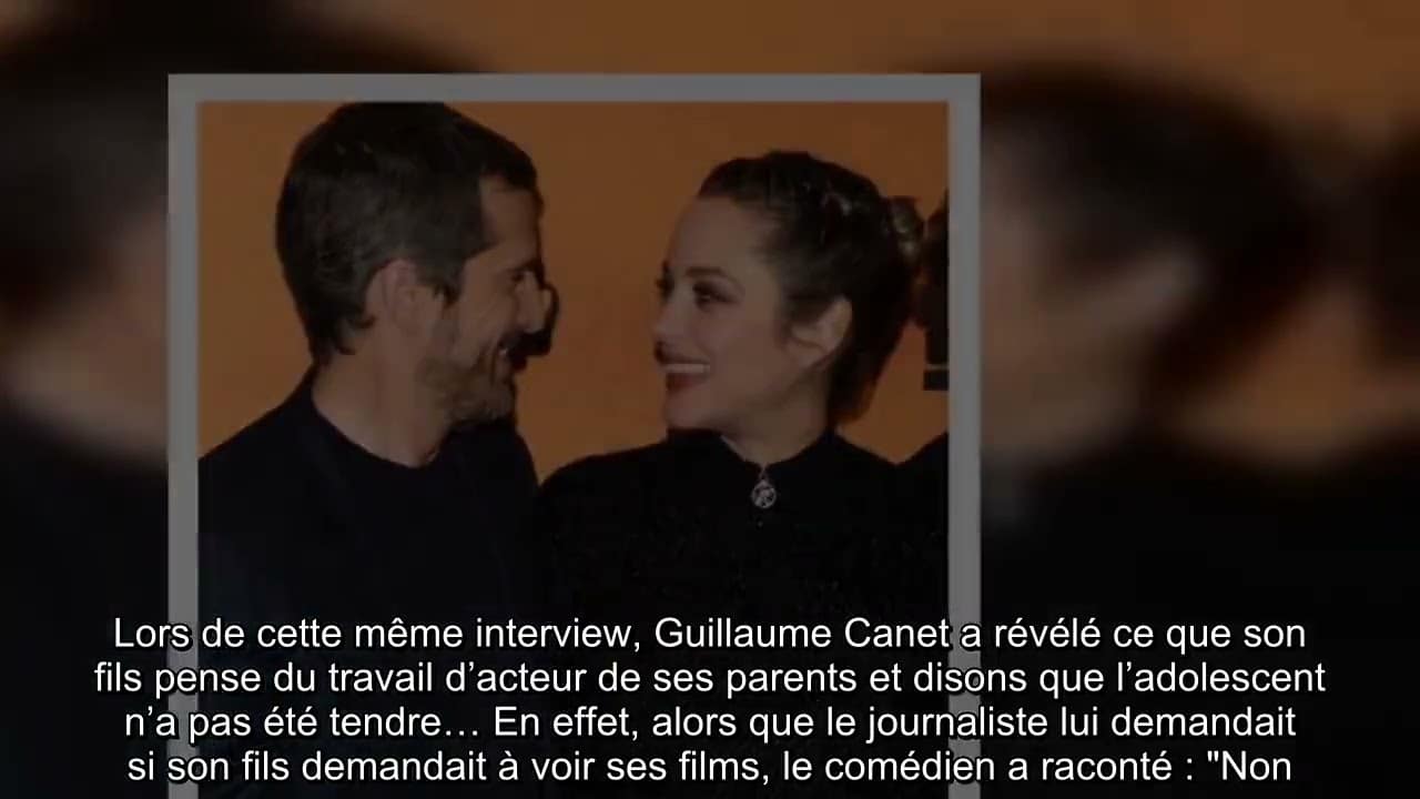 Fils de marion cotillard et guillaume canet