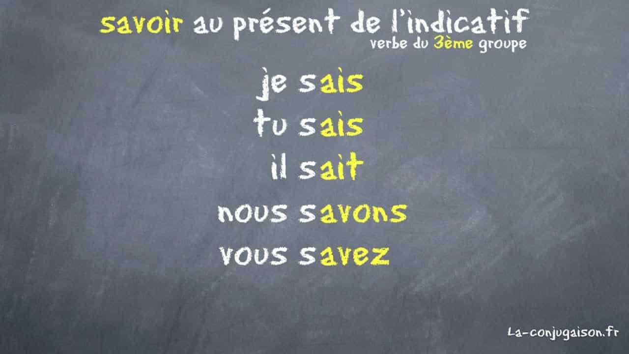 Savoir conjugaison