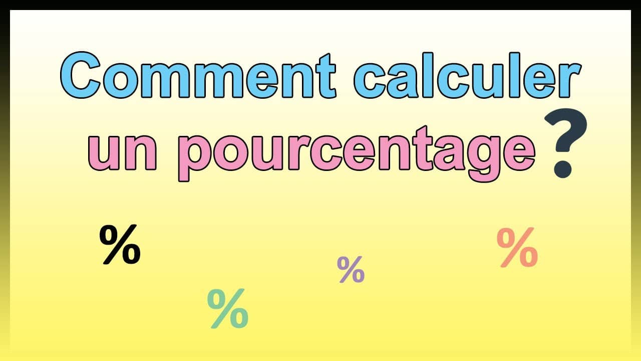 Comment Calculer Un Pourcentage Par Rapport À Un Chiffre