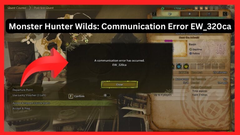 Erreur De Communication Mh Wilds