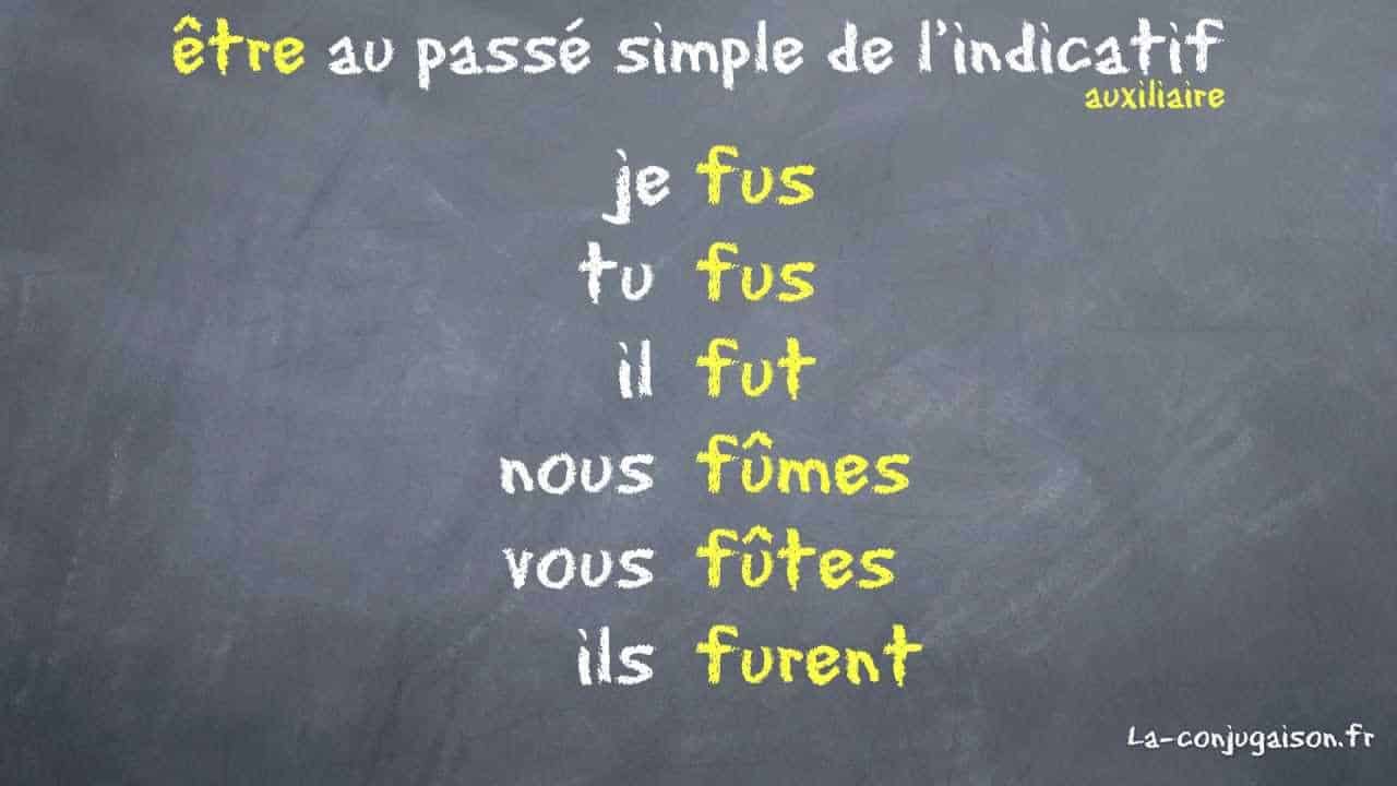 Être Au Passé Simple