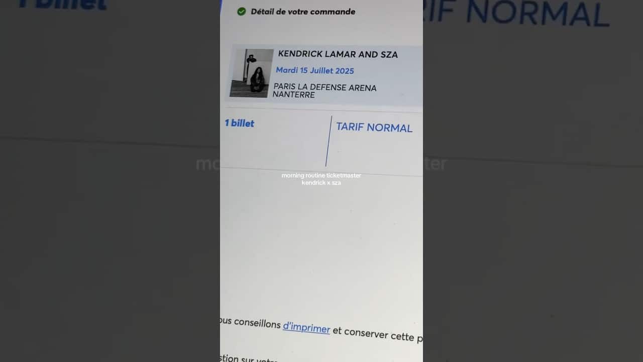 Ticketmaster Sza And Kendrick Lamar