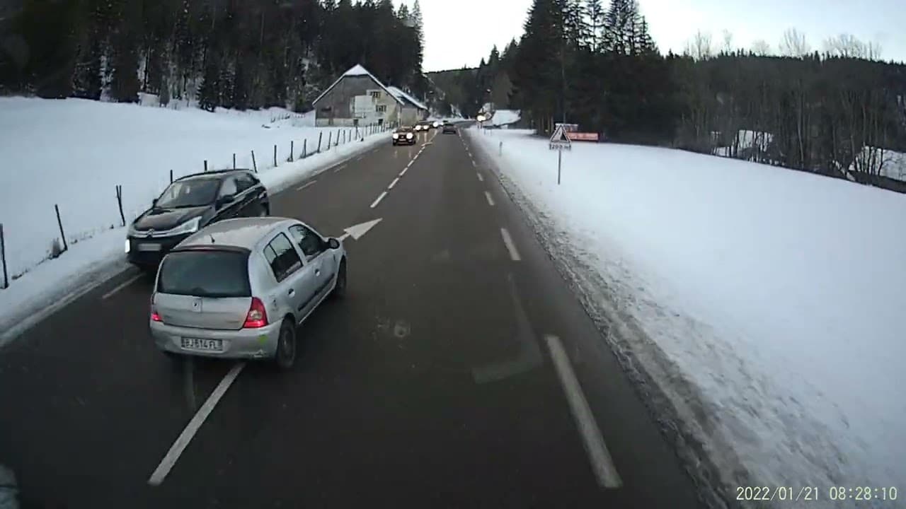 Accident camion doubs