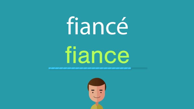 Fiancé en anglais