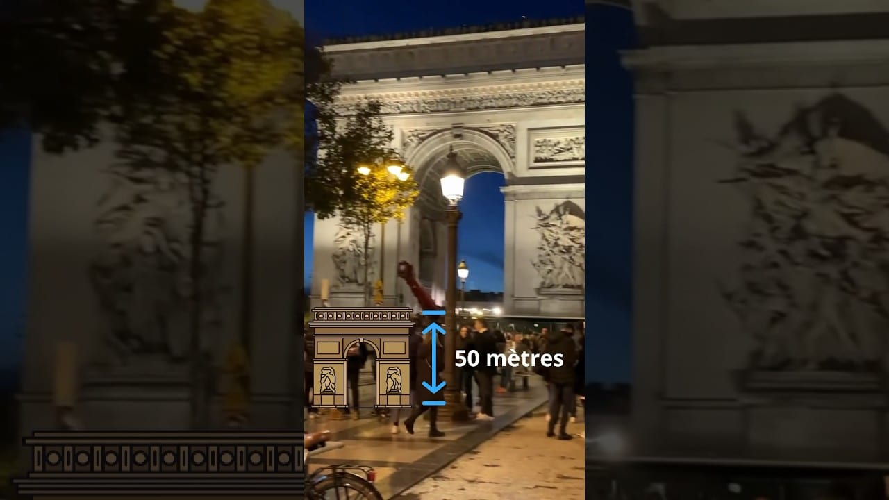 Hauteur arc de triomphe