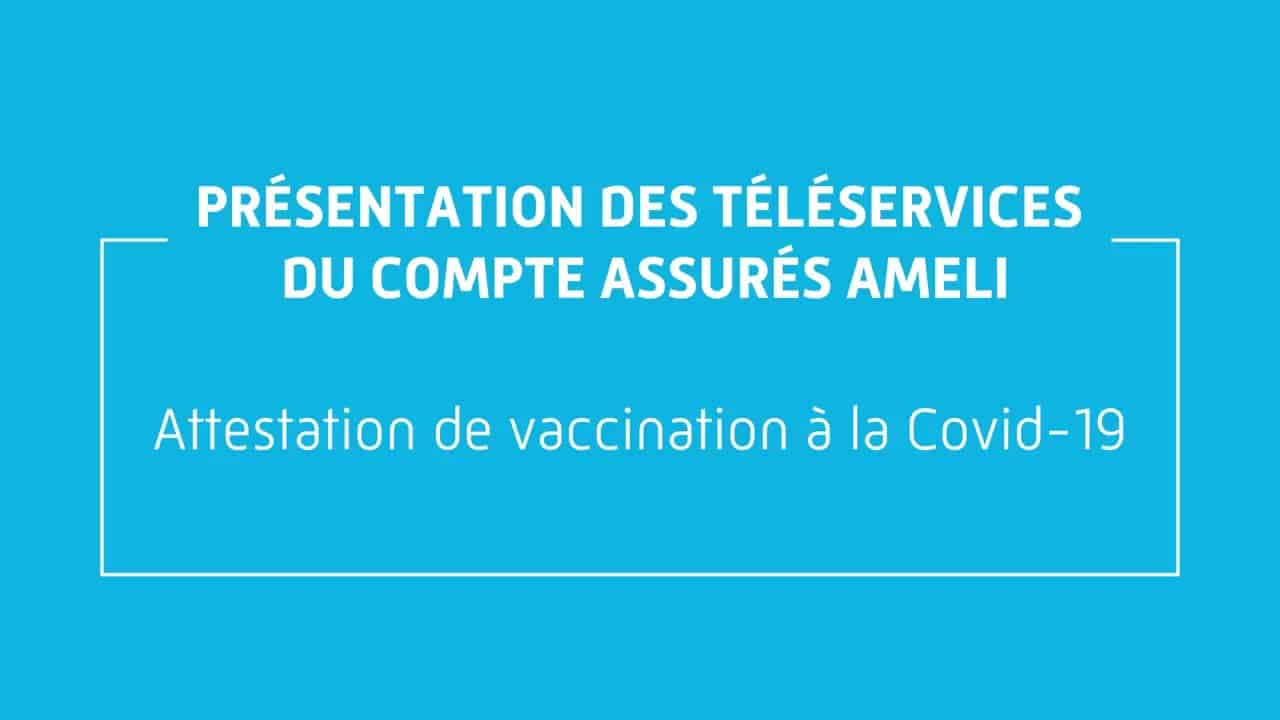 attestation vaccination covid
