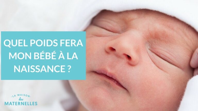 Poids Moyen Bébé Naissance
