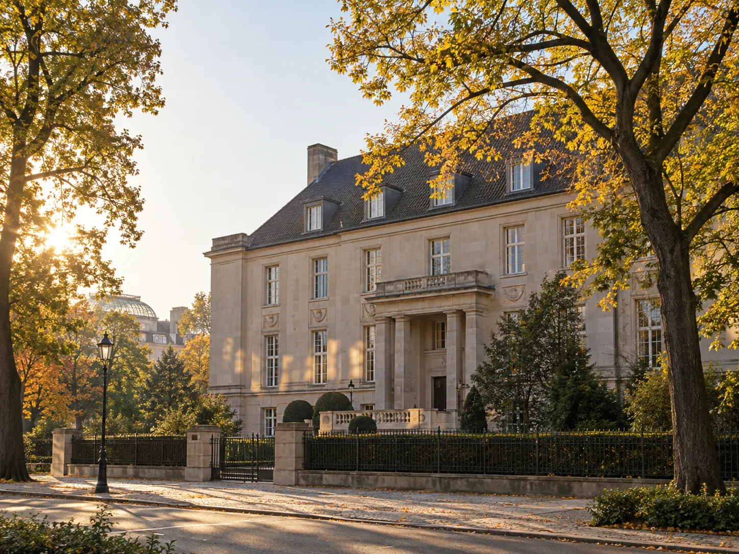 Façade néoclassique près du Tiergarten à Berlin