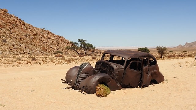 epave voiture